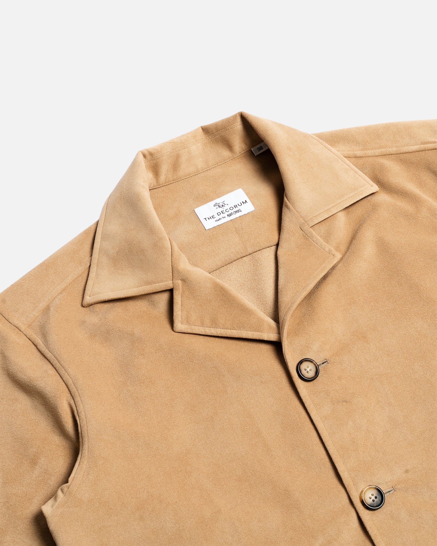 Ascot Chang Ultra Suede Blouson Jacket Beige