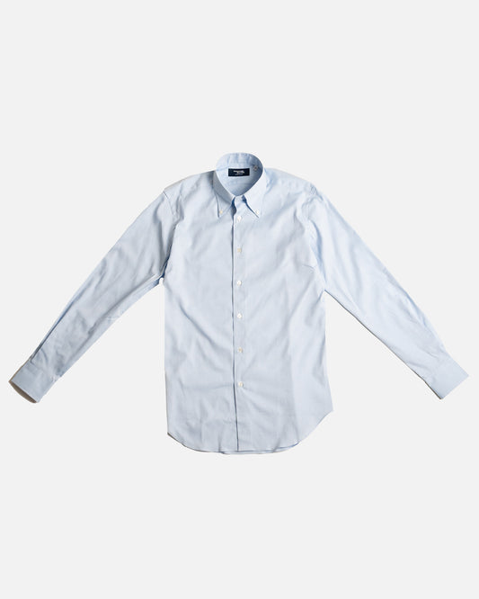 Kamakura Blue Pinpoint Button Down Napoli Shirt