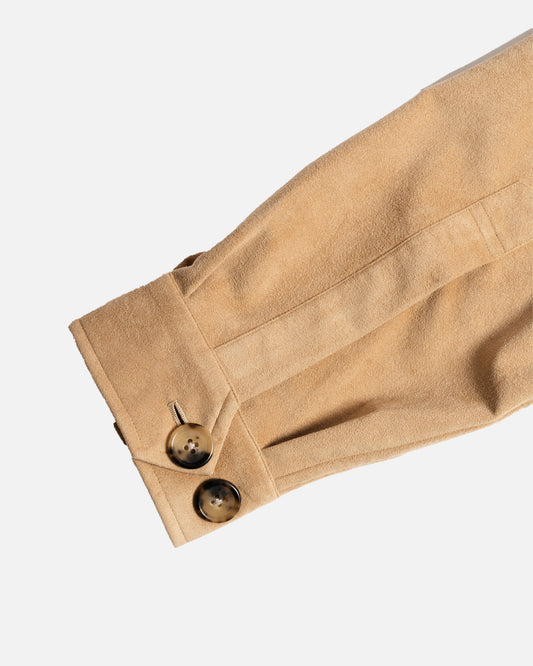 Ascot Chang Ultra Suede Blouson Jacket Beige