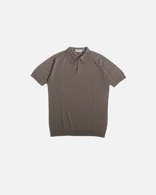 John Smedley Noah Sea Island Cotton Skipper Beige Musk