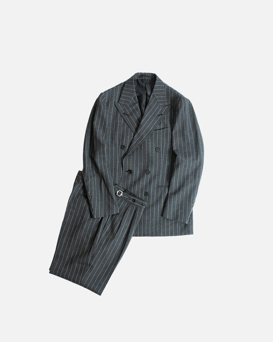 Casa Del Sarto Grey Stripe Double Breasted Suits