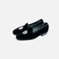 Bryceland's x Bowhill & Elliott Velvet Slippers Black (Thunderbird)