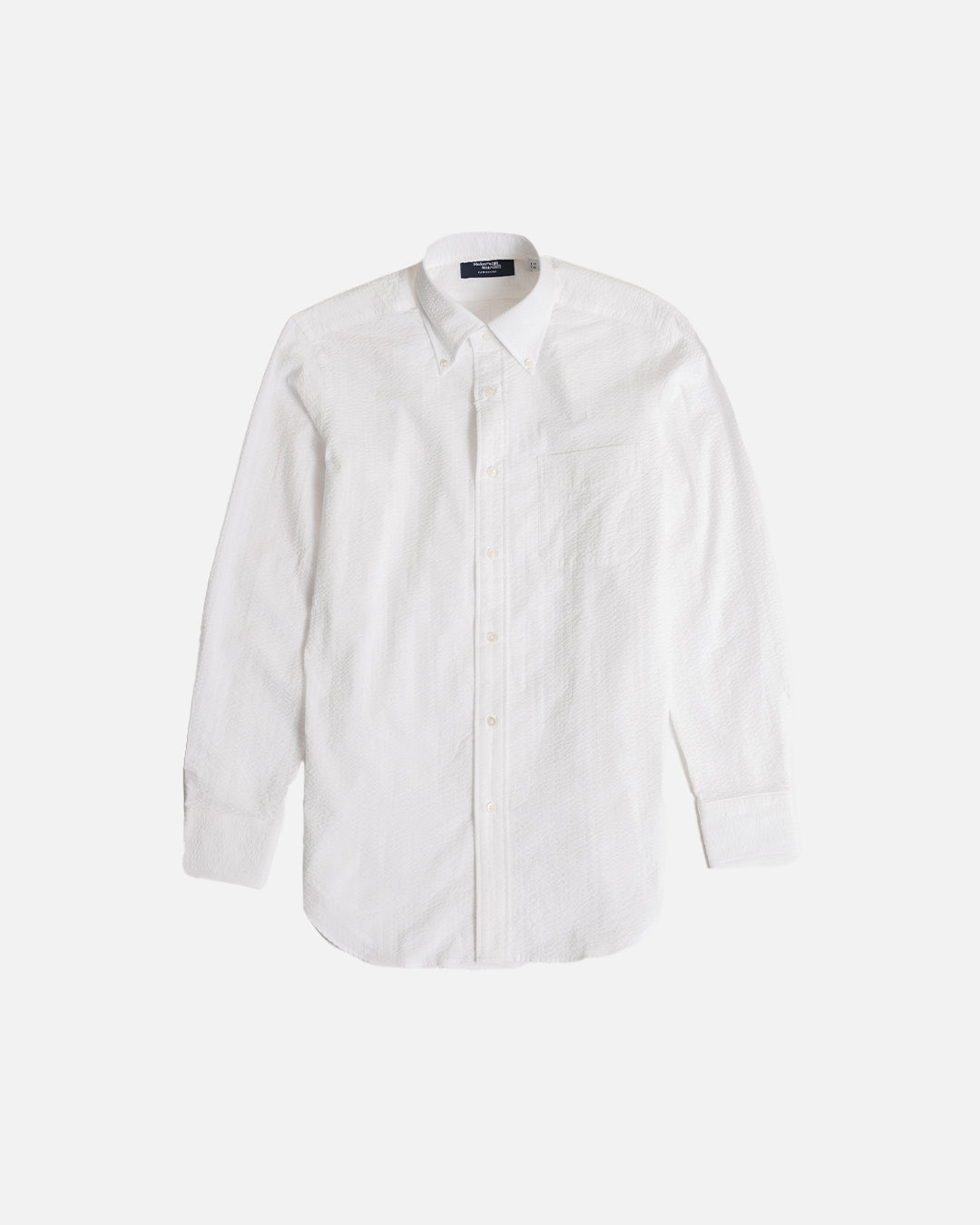 Kamakura White Seersucker Shirt