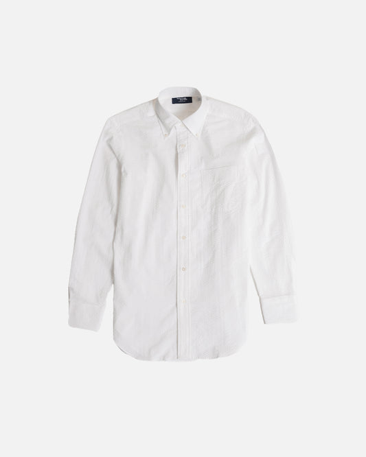 Kamakura White Seersucker Shirt