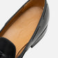 J.M. Weston Tassel Loafer Black Box Calf D Width (New)