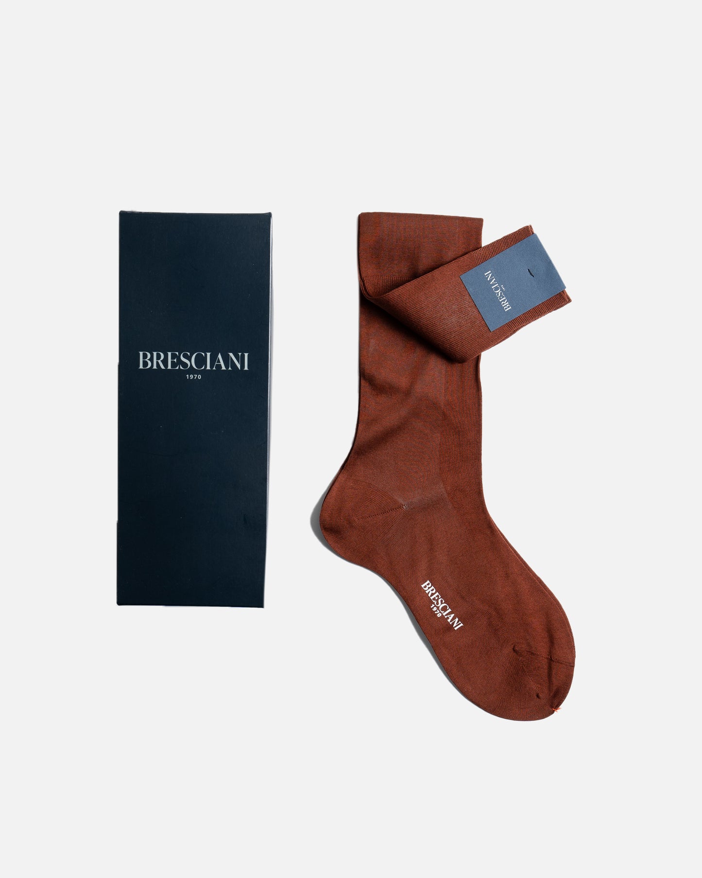 Bresciani 033 Bruciato Over The Calf Cotton socks