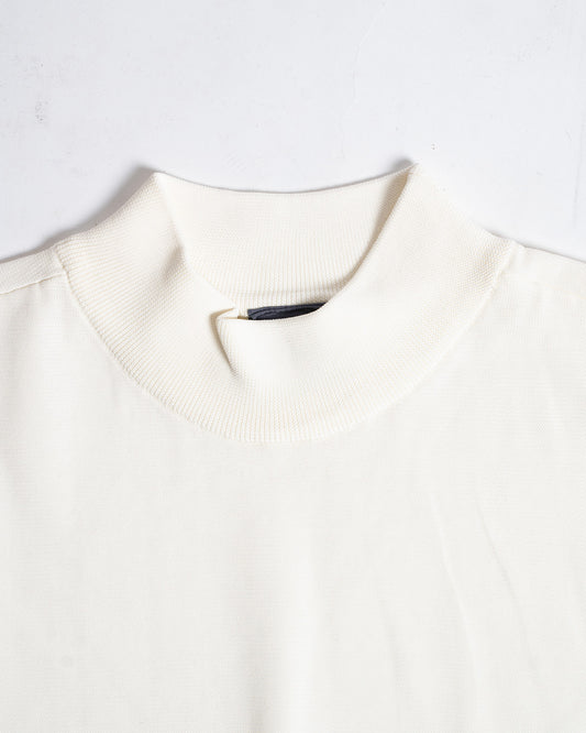 United Arrows Golf White Mock Neck Knit
