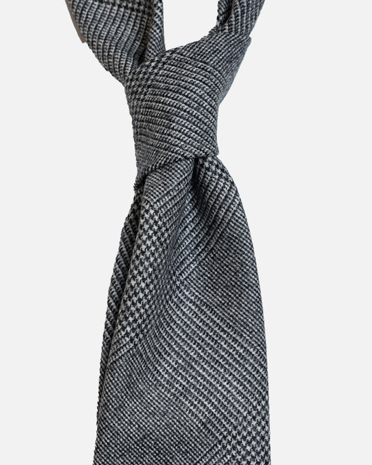 Bigi Cravatte Grey Glen Check Tie