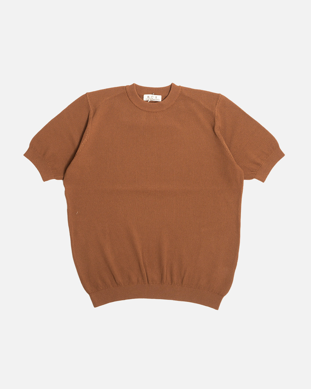 R.C.T. Knit Pique Crewneck - Brown