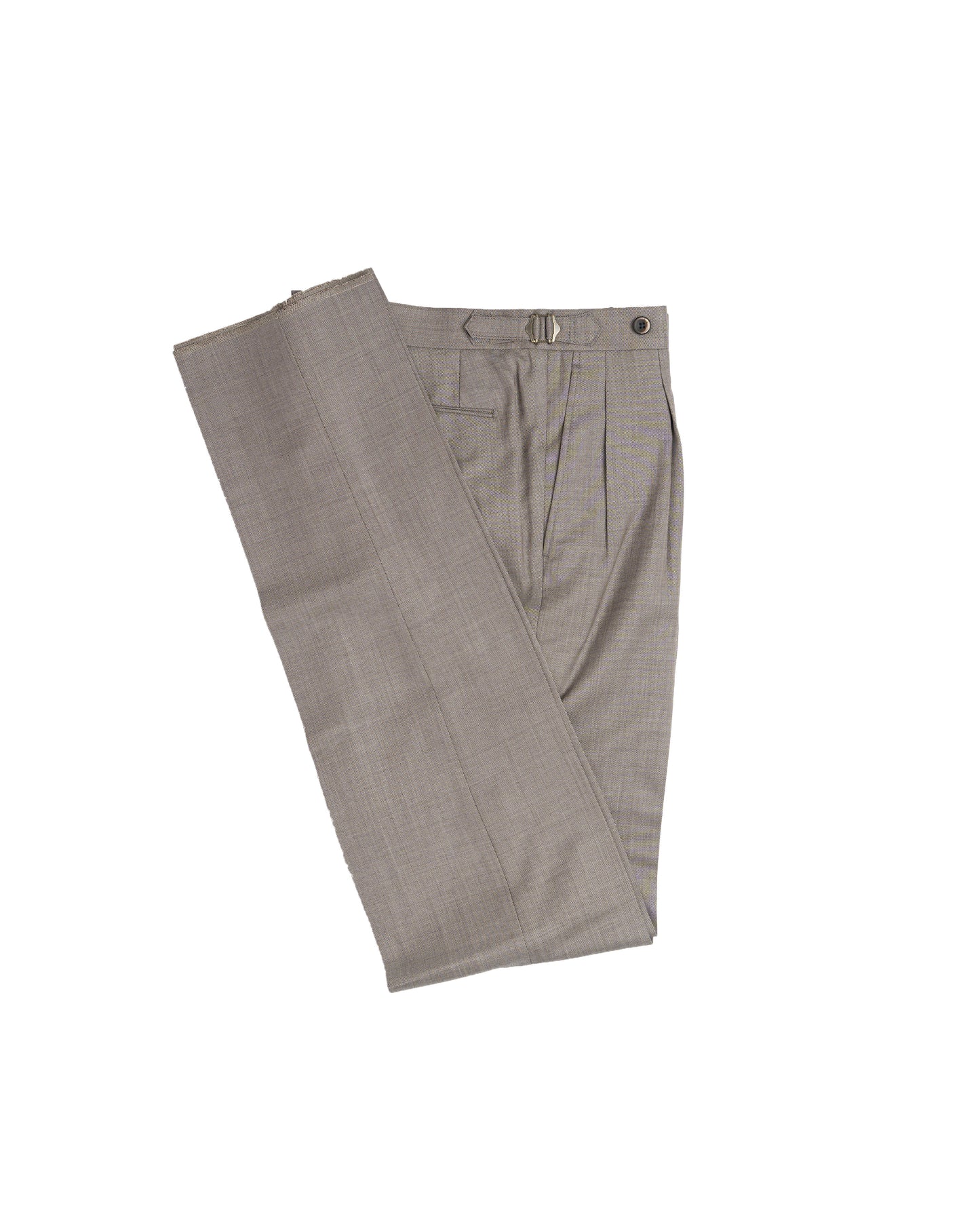 The Decorum Delon Trousers in Ash Brown Wool