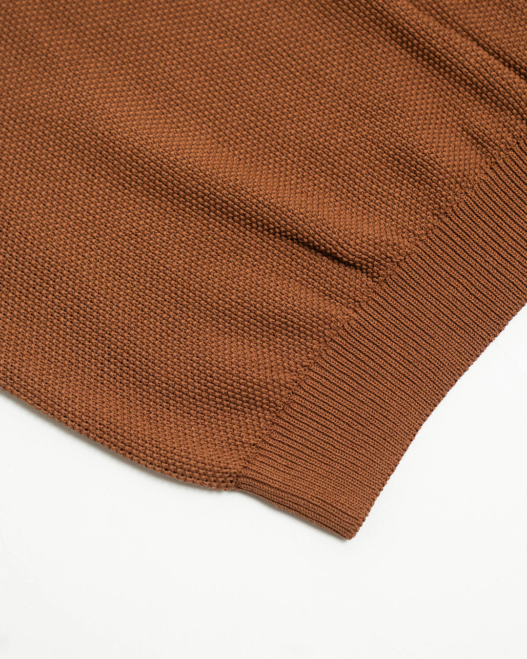 R.C.T. Knit Pique Crewneck - Brown