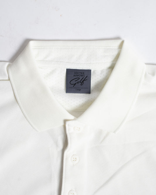 United Arrows Golf White Kanoko Polo