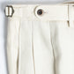 The Decorum Delon Trousers in Cream Linen