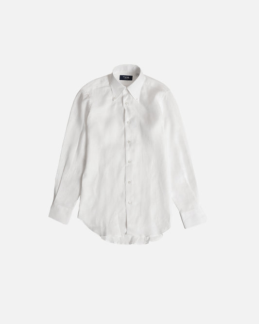 Kamakura White Linen Napoli Shirt