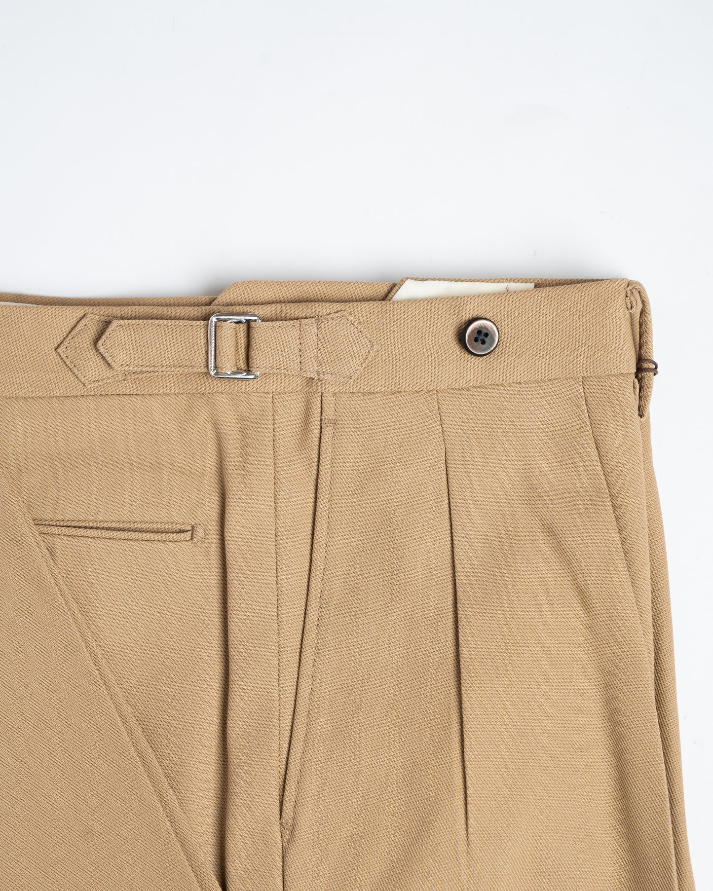 The Decorum Grant Trousers in Light Brown Cotton