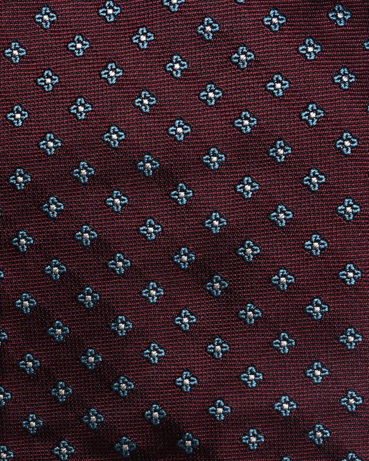 Bigi Cravatte Burgundy Printed Tie