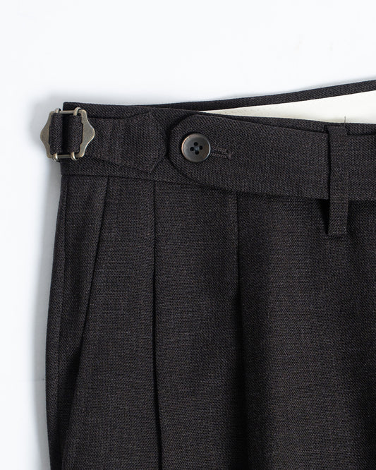 The Decorum Delon Trousers in Dark Brown Wool