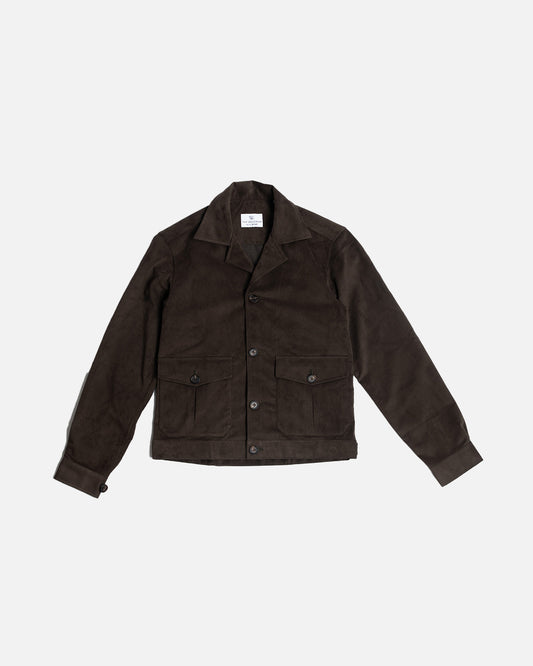 Ascot Chang Ultra Suede Blouson Jacket Mocha