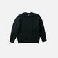 Yonetomi French Merino Aran Knit Pullover Black