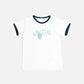 Wythe New York "Peace" Tubular Ringer Tee - Faded Navy