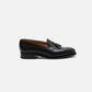 J.M. Weston Tassel Loafer Black Box Calf D Width (New)