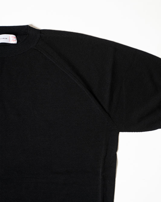 The Decorum Off Duty Black Knit T-Shirt (New)