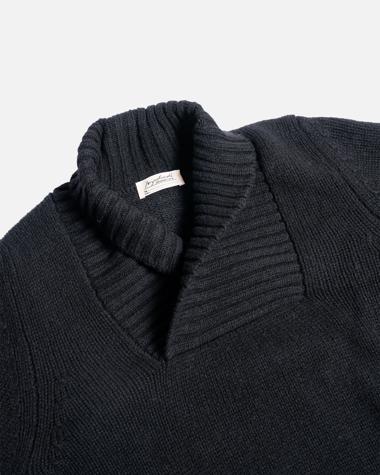 Bryceland's RAF Shawl Collar Pullover Black