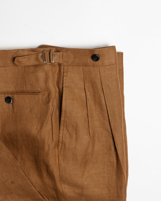 Echizenya Brown Linen Pants (New)