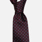 Bigi Cravatte Burgundy Printed Tie