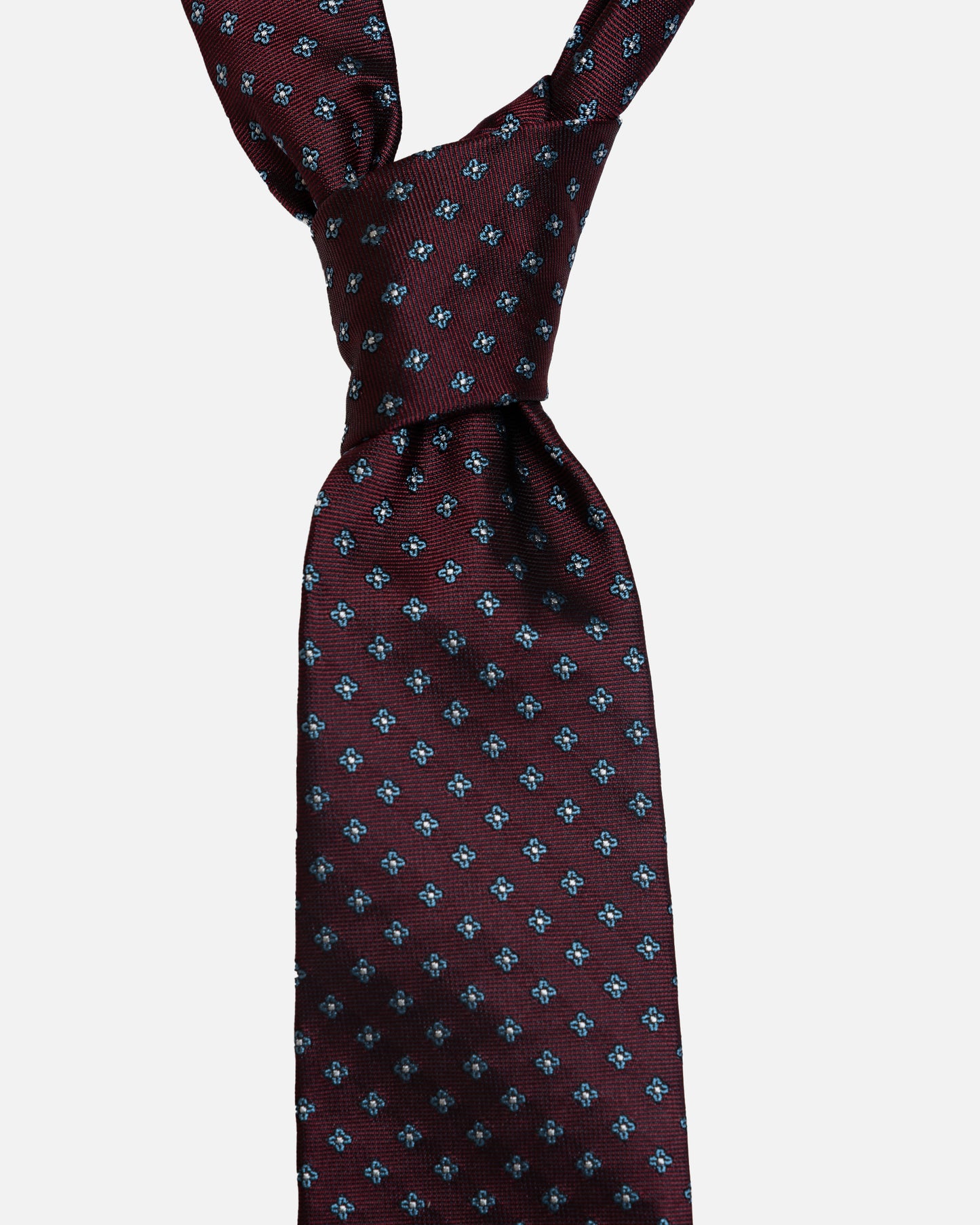 Bigi Cravatte Burgundy Printed Tie