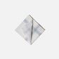 Simonnot Godard Aran White/Blue Stripe Pocket Square