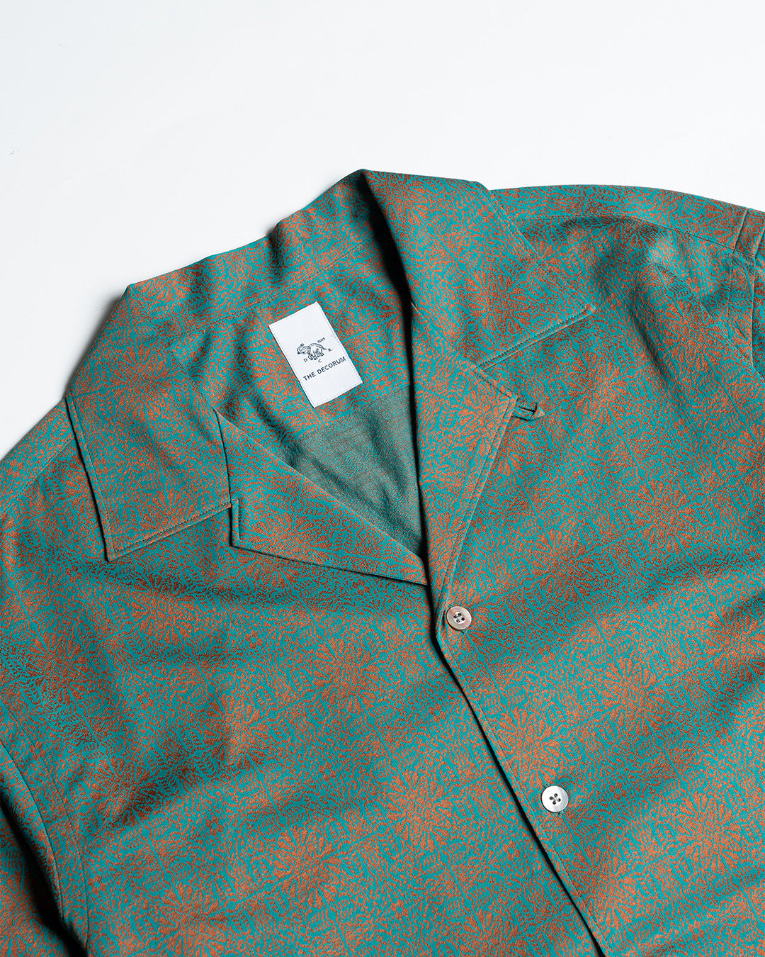 YK Green/Orange Easy Knit Hawaii Shirt FW24