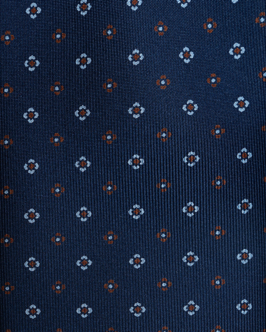 Bigi Cravatte Navy Printed Tie