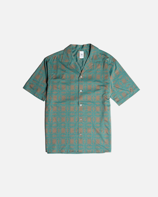 YK Green/Orange Easy Knit Hawaii Shirt FW24