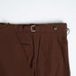 The Decorum Grant Trousers in Dark Brown Cotton