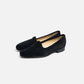 Bowhill and Elliott Black Suede Pump