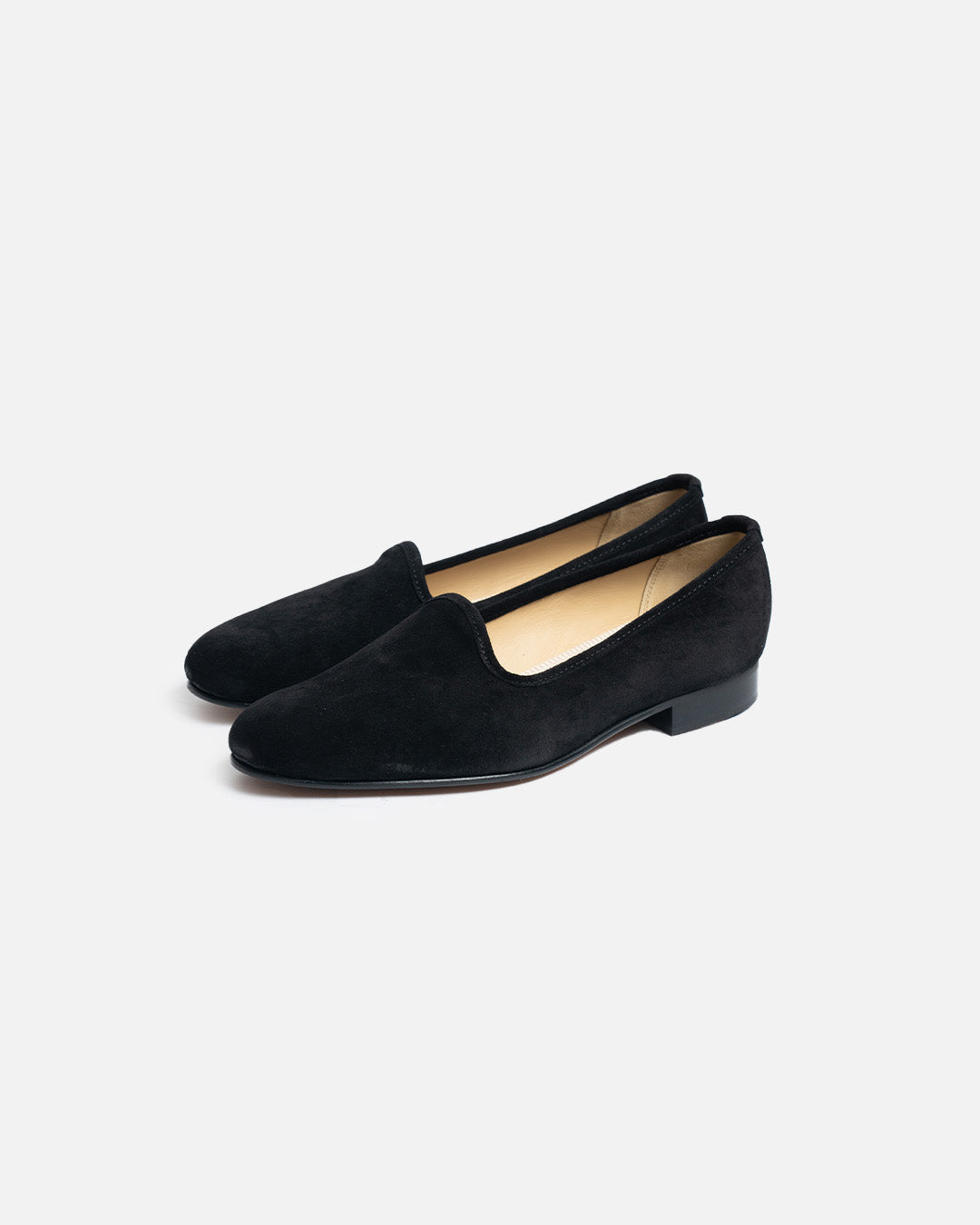 Bowhill and Elliott Black Suede Pump