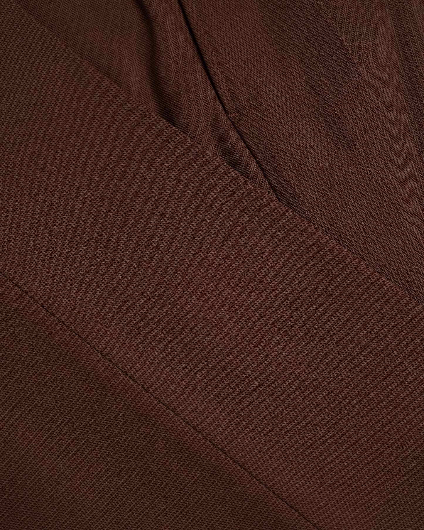 The Decorum Grant Trousers in Dark Brown Cotton