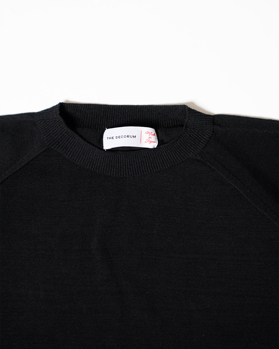 The Decorum Off Duty Black Knit T-Shirt (New)