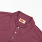 The Decorum Silk Knit Polo Shirt - Maroon