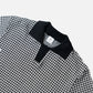 Iolo houndstooth Half Collar Polo Black/White