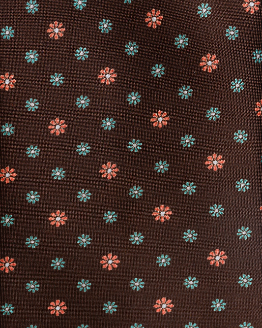 Bigi Cravatte Brown Printed Tie