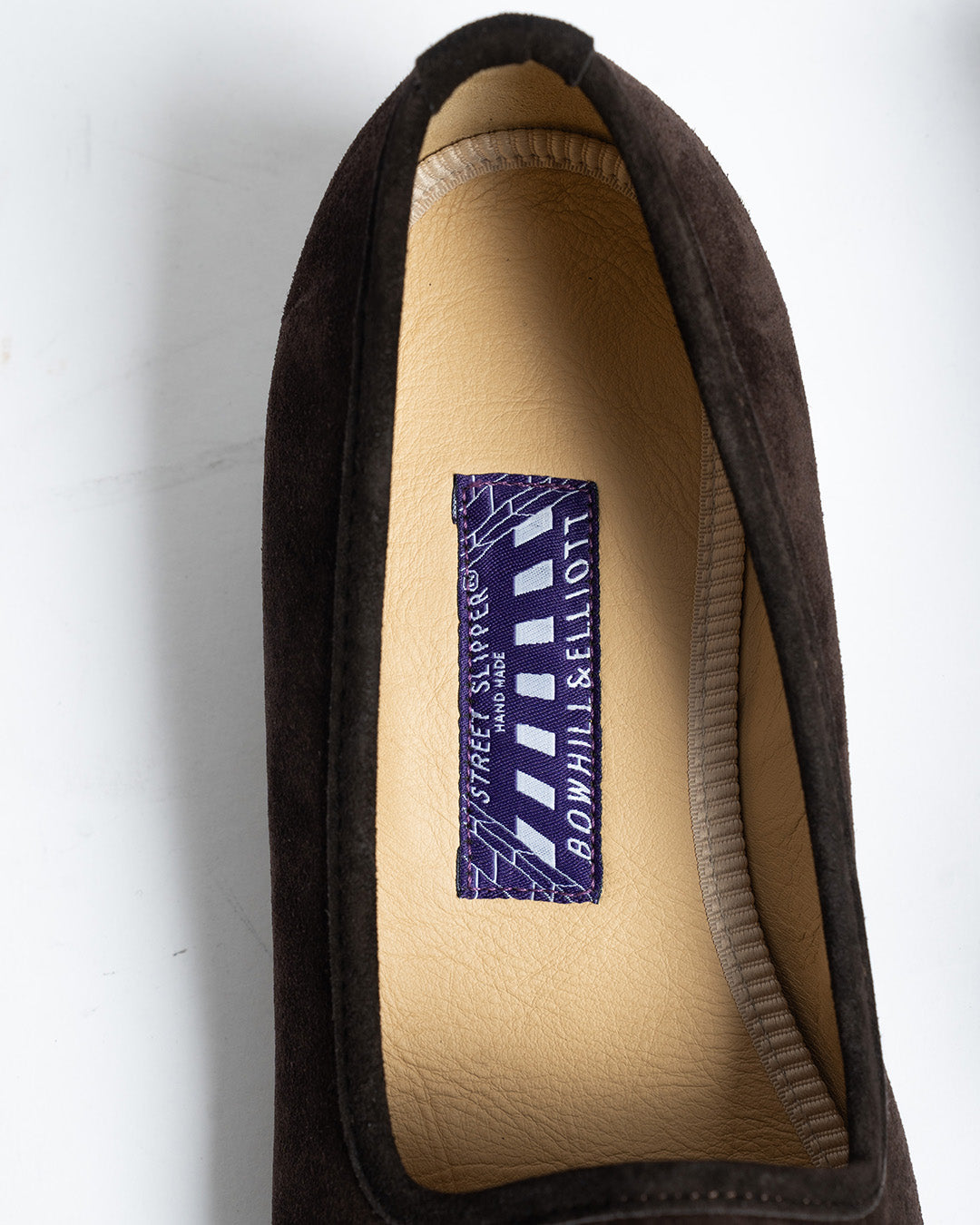 Bowhill and Elliott Chocolate Suede Pump