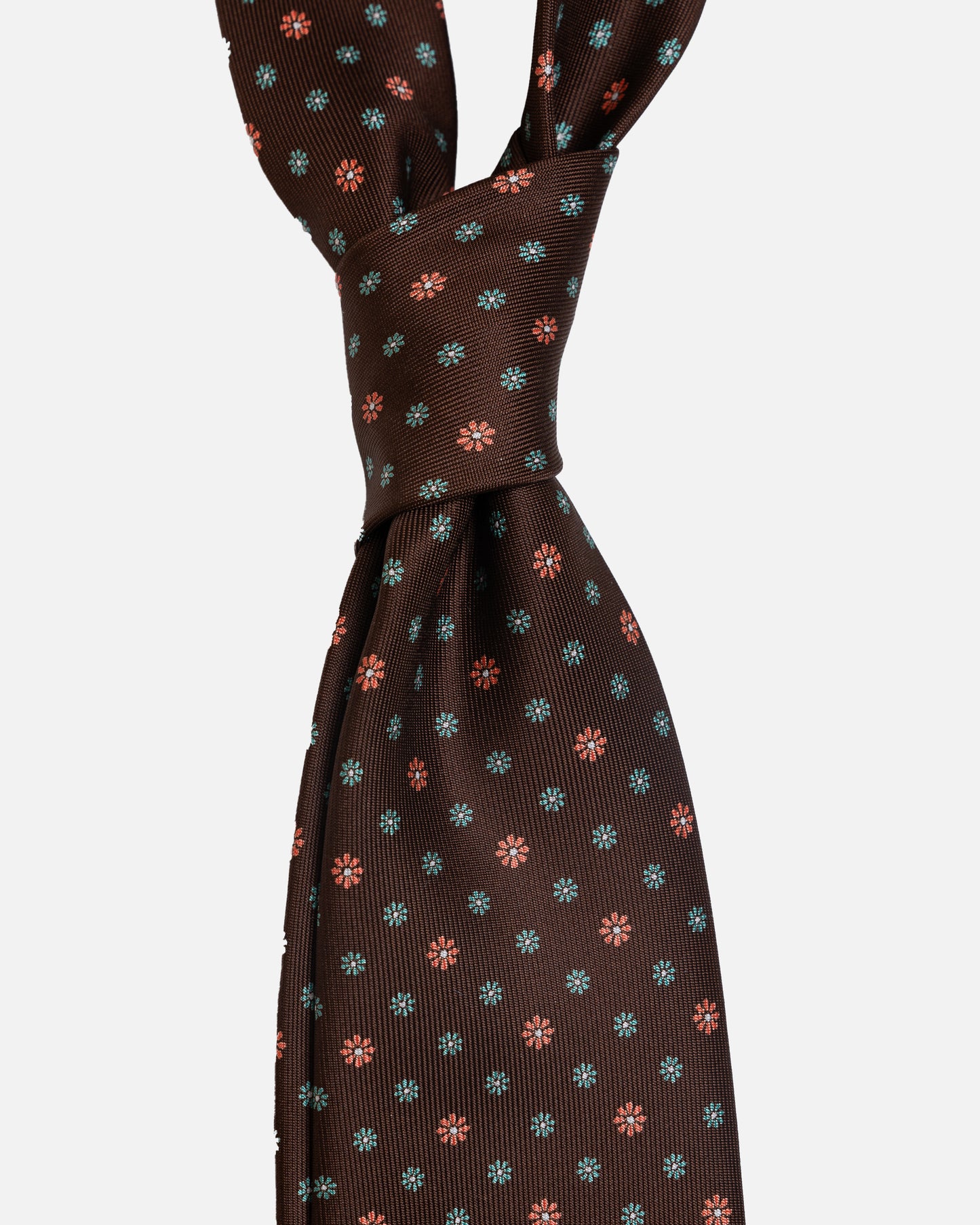 Bigi Cravatte Brown Printed Tie