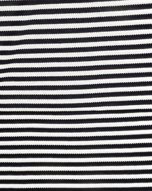 YK White/Navy Boat Neck Breton