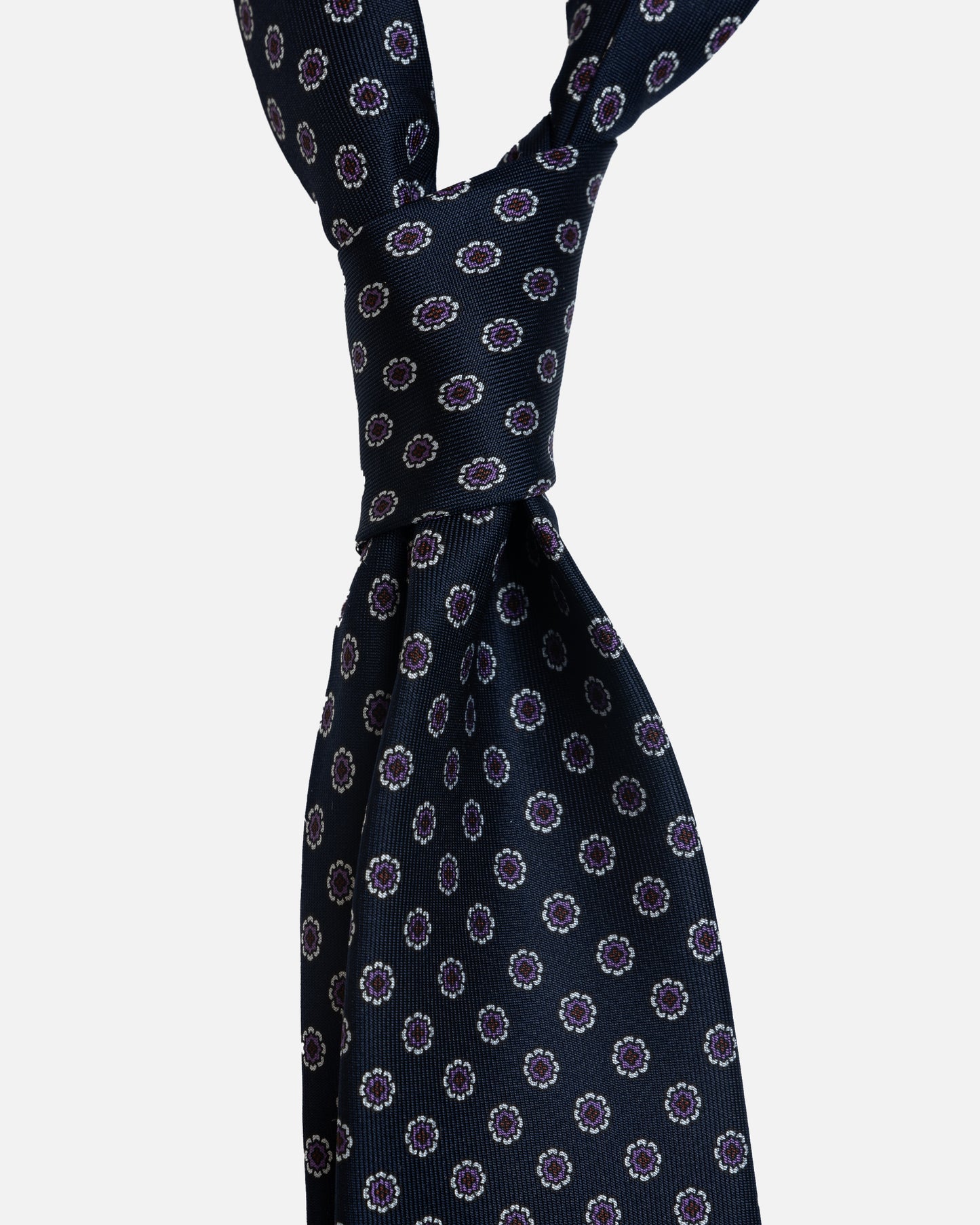 Bigi Cravatte Dark Navy Printed Tie