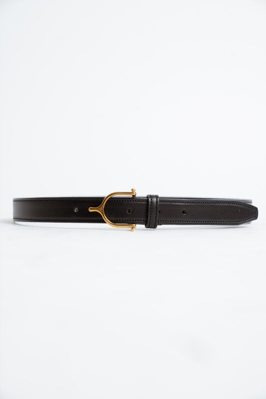 Tory Leather 1" Spur Buckle Belt 2353 Black