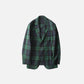 D.C. White Green Madras Comfortable Jacket