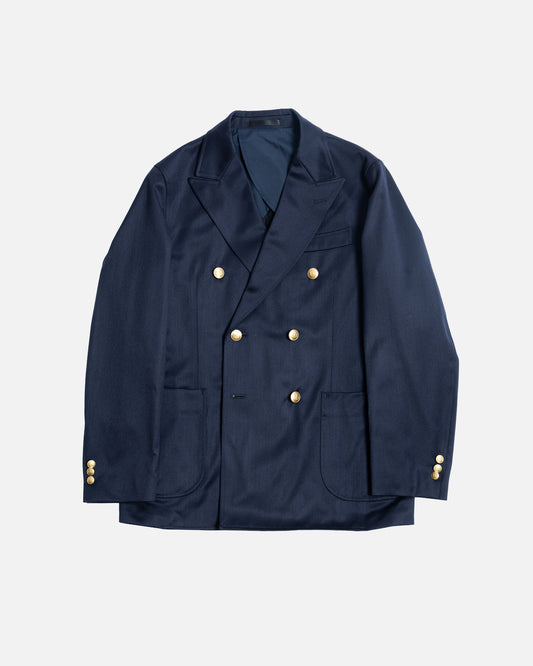 D.C. White Navy Double Breasted Club Blazer