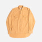 Wythe New York Tencel Gabardine Pearlsnap Shirt - Apricot